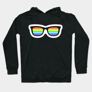 Rainbow Tinted Nerdy Glasses Hoodie